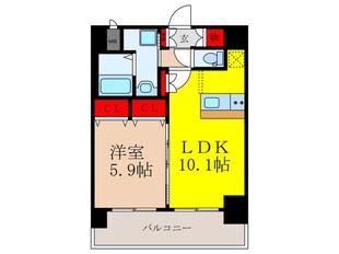 スプランディッド江坂駅前の物件間取画像